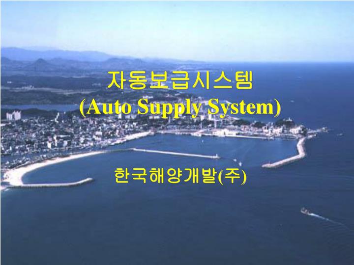 auto supply system