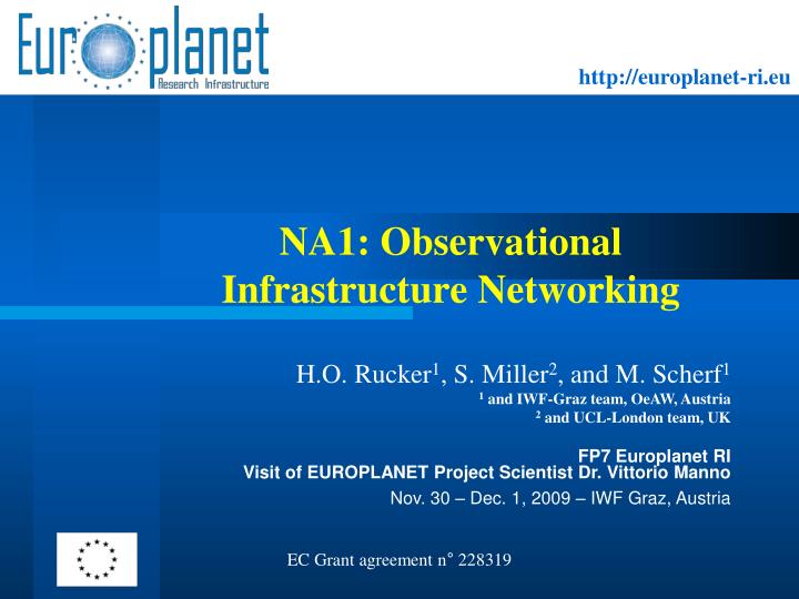 na1 observational infrastructure networking