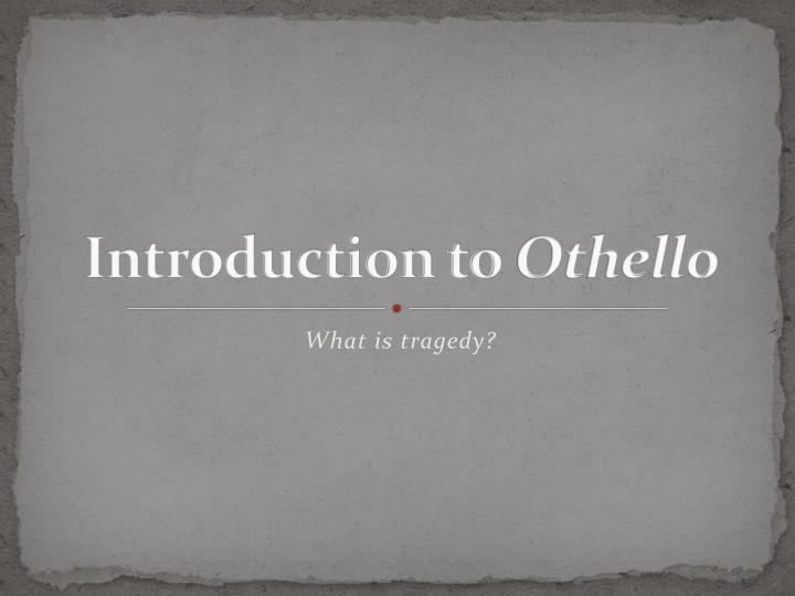 introduction to othello