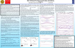 New Unifying Procedure for PC index calculations. P. Stauning