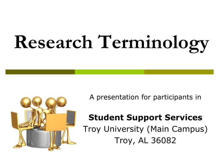 research terminology