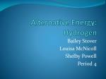 Alternative Energy: Hydrogen - slide 1