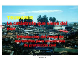 tsunamis la cat strofe que viene del mar
