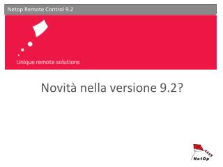novit nella versione 9 2