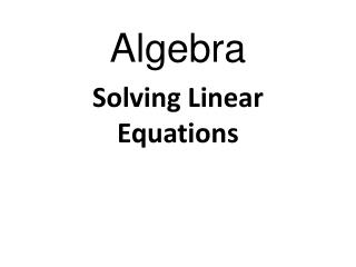 algebra