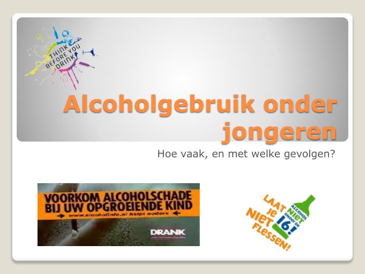 alcoholgebruik onder jongeren