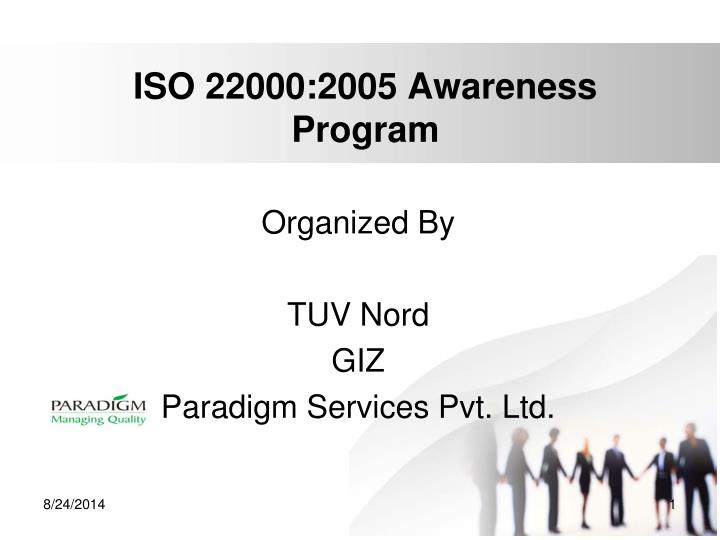 iso 22000 2005 awareness program