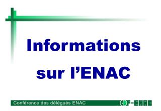 informations sur l enac