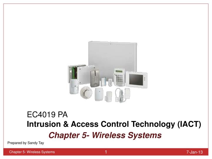 ec4019 pa intrusion access control technology iact chapter 5 wireless systems