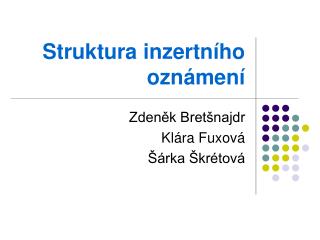 struktura inzertn ho ozn men
