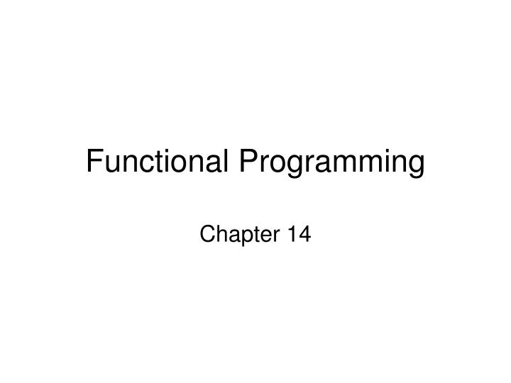 functional programming