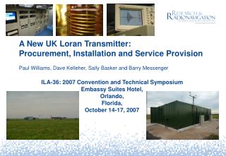 A New UK Loran Transmitter: Procurement, Installation and Service Provision