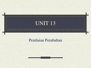 unit 13