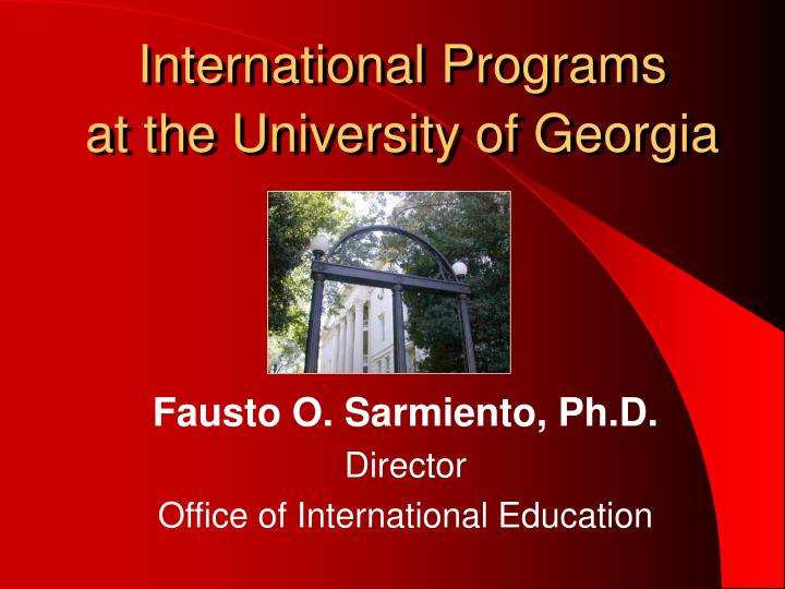 international programs at the university of georgia