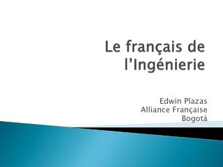 le fran ais de l ing nierie