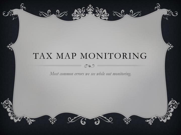 tax map monitoring