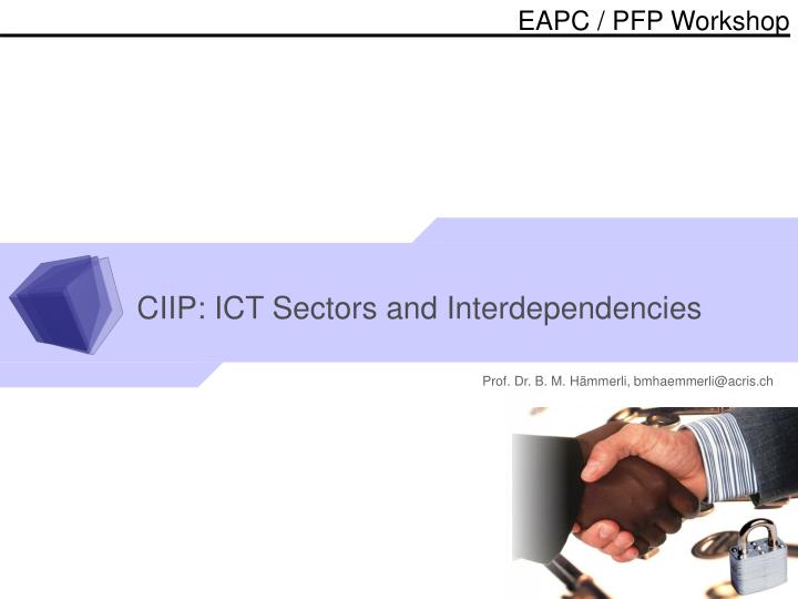 ciip ict sectors and interdependencies