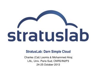 StratusLab : Darn Simple Cloud