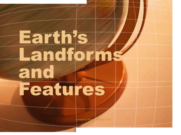 earth s landforms and features