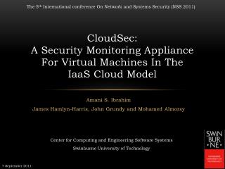 CloudSec: A Security Monitoring Appliance For Virtual Machines In The IaaS Cloud Model