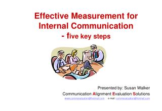 Effective Measurement for Internal Communication - f ive key steps