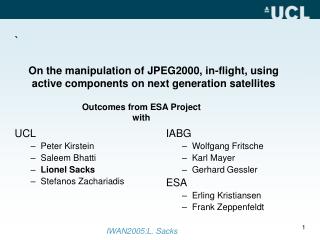 On the manipulation of JPEG2000, in-flight, using active components on next generation satellites