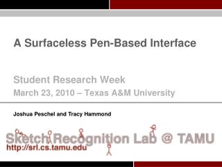 A Surfaceless Pen-Based Interface