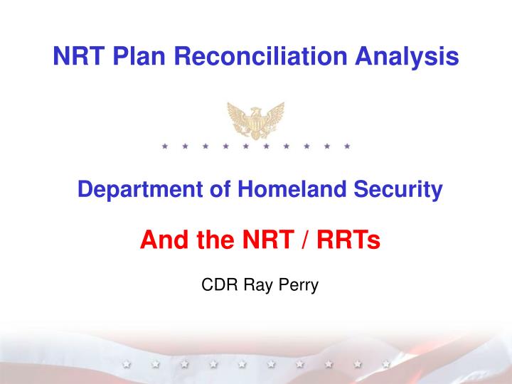 nrt plan reconciliation analysis