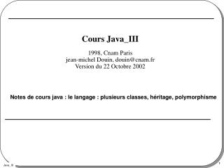 cours java iii