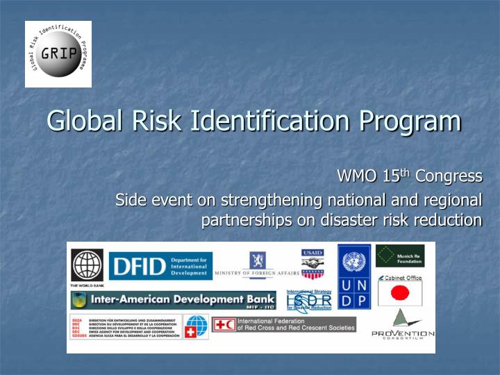 global risk identification program