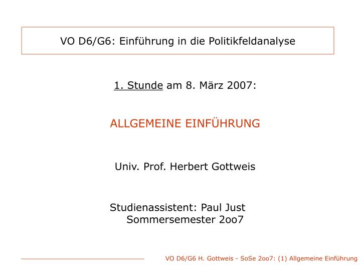 vo d6 g6 einf hrung in die politikfeldanalyse