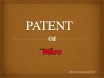 PATENT - slide 1
