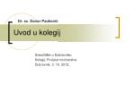 Uvod u kolegij - slide 1