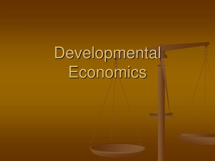 developmental economics