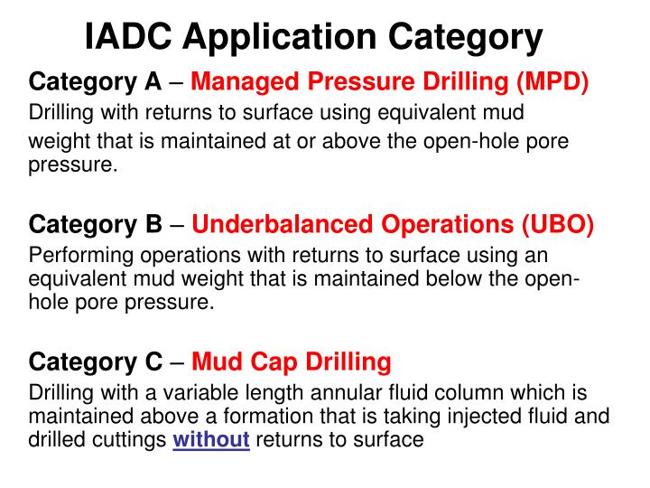 iadc application category