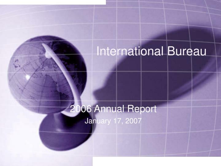 international bureau