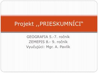 projekt prieskumn ci