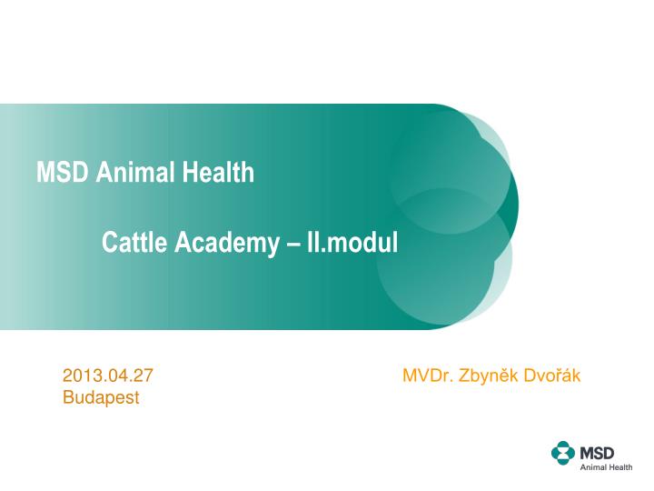 msd animal health cattle academy ii modul