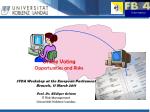 Online Voting Opportunities and Risks - slide 1