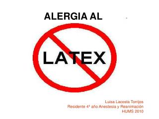 alergia al