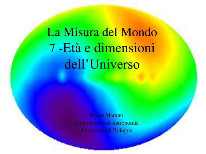 la misura del mondo 7 et e dimensioni dell universo