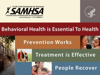 Funded by SAMHSA in collaboration with AoA