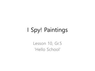 i spy paintings