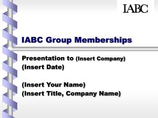 IABC Group Memberships