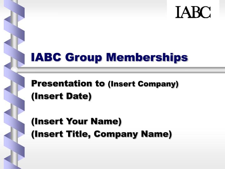 iabc group memberships