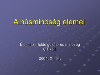 a h smin s g elemei