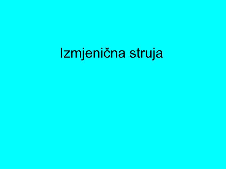 izmjeni na struja