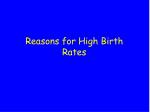 Reasons for High Birth Rates - slide 1