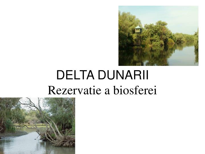 delta dunarii rezervatie a biosferei