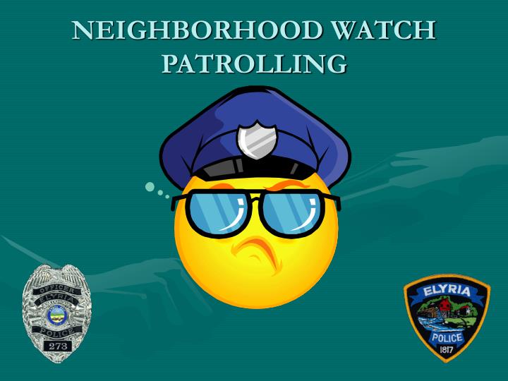 neighborhood watch patrolling